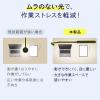 LEDデスクライト クランプ固定式 明るさ700ルーメン 4関節 3灯