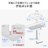 【アウトレット】高耐荷重 モニターアーム 2～20kg対応 クランプ式 グロメット式 ホワイト