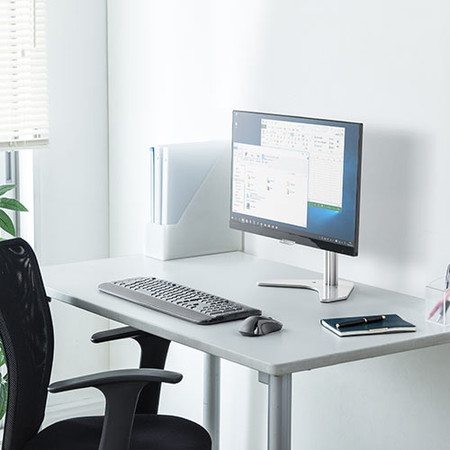 モニタースタンド(卓上設置・VESA75/100対応・高さ調整可能・据え置き