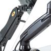 液晶モニターアーム(耐荷重2~6.5kg・水平垂直可動・ガス圧・フリー可動式・ガス圧・クランプ)