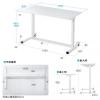 【アウトレット】昇降デスク ガス圧昇降 スタンディングデスク軽量 作業台 座りすぎ防止 幅120cm 奥行60cm ホワイト