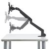 液晶モニターアーム(耐荷重0.5~5kg・水平垂直可動・ガス圧・クランプ式・ブラック)