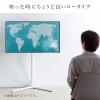 壁寄せテレビスタンド(ロータイプ・ケーブル収納・黒・おしゃれ)