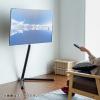 壁寄せテレビスタンド(ロータイプ・ケーブル収納・白・おしゃれ)
