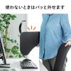 【アウトレット】後付けリストレスト(肘置き台・ワンタッチ取り付け・エルゴノミクス・幅60cm・ブラック)