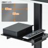 壁寄せテレビスタンド(ロータイプ・ブラック・32型～55型対応)