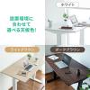 スタンディングデスク(手動昇降式・座りすぎ防止・幅120cm・奥行70cm・濃い木目)