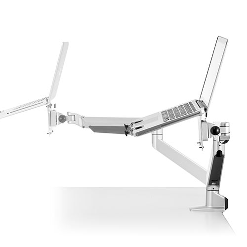 ノートパソコンアーム 水平垂直3関節モニターアーム・ガスショック式