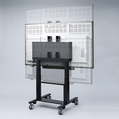 電動昇降 テレビスタンド 60型～84型対応 高耐荷重仕様 CR-PL24BK