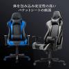【アウトレット】ゲーミングチェア(ハイバック・バケットシート・リクライニング・ロッキング・ヘッドレスト・ランバーサポート・肘掛け付き・布張り/PUレザー・グレー)