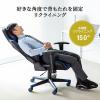 【アウトレット】ゲーミングチェア(ハイバック・バケットシート・リクライニング・ロッキング・ヘッドレスト・ランバーサポート・肘掛け付き・布張り/PUレザー・グレー)