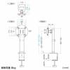 モニターアーム 1画面 耐荷重8kg クランプ固定 ボルト固定対応