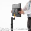 モニターアーム 1画面 耐荷重8kg クランプ固定 ボルト固定対応