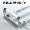 【アウトレット】モニター台(USB3.0・コンセント搭載・キーボード収納・スチール製・幅60cm・ホワイト)
