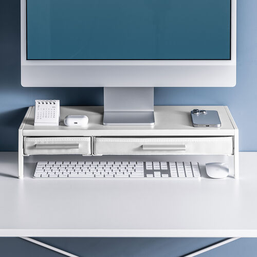 台　引き出し付き Z100-MR166W / 【アウトレット】引き出し付き モニター台 幅54cm 奥行