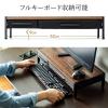 【アウトレット】引き出し付き モニター台 幅54cm 奥行25cm ホワイト