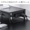 【アウトレット】引き出し付き モニター台 幅54cm 奥行25cm ホワイト