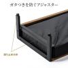 【アウトレット】引き出し付き モニター台 幅54cm 奥行25cm ホワイト