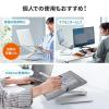 【アウトレット】ノートパソコンスタンド(アルミ・タブレットスタンド・360度回転・アーム式・折りたたみ・放熱)
