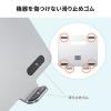 【アウトレット】ノートパソコンスタンド(アルミ・タブレットスタンド・360度回転・アーム式・折りたたみ・放熱)