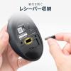 ワイヤレスエルゴマウス チルトホイール 高速スクロール 静音 5ボタン Bluetooth マルチペアリング ブラック