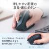エルゴノミクスマウス 軽量タイプ Bluetooth接続 静音ボタン USB充電式 ブルー