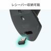 エルゴノミクスマウス 軽量タイプ Bluetooth 2.4GHzワイヤレス 静音ボタン USB充電式 ブルー