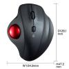 トラックボールマウス(Bluetooth・エルゴノミクス・静音・親指・3ボタン)