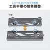 CPUスタンド 耐荷重30kg キャスター付き 幅20～30cmのPC対応 デスクトップPC用スタンド