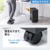 CPUスタンド 耐荷重30kg キャスター付き 幅20～30cmのPC対応 デスクトップPC用スタンド