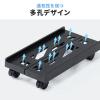 CPUスタンド 耐荷重30kg キャスター付き 幅20～30cmのPC対応 デスクトップPC用スタンド