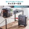 CPUスタンド  耐荷重50kg キャスター付き 無段階調整 デスクトップPCスタンド