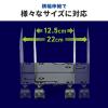 CPUスタンド スチール製  キャスター付き 無段階調整 耐荷重10kg デスクトップパソコンスタンド