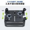 CPUスタンド スチール製  キャスター付き 無段階調整 耐荷重10kg デスクトップパソコンスタンド