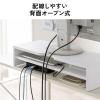 モニタースタンド 2段収納タイプ 幅60cm 木製 ブラック