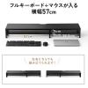 モニター台 2段式 幅100cm 机上台 モニター下収納 2段収納 木製 ブラック