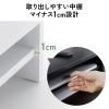 モニタースタンド 2段式収納 幅60cm キーボードスライダー付き 木製 ブラック
