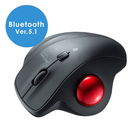 ◆セール◆トラックボールマウス(Bluetooth・エルゴノミクス・静音・親指・3ボタン)