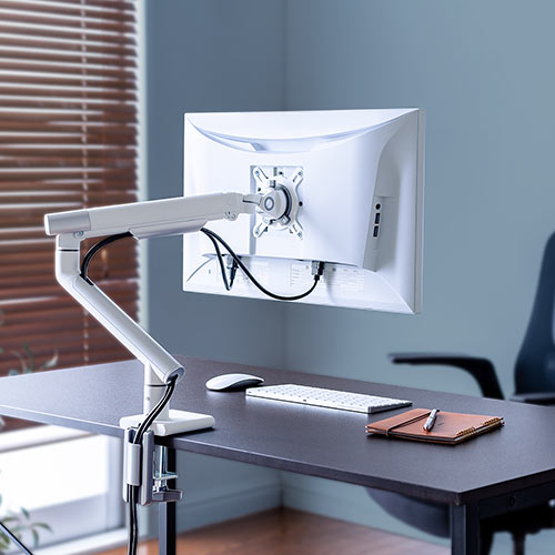 EYETX-LA040WH / モニターアーム(耐荷重2～9kg対応・内蔵