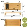 モニター台(机上台・竹製・スマホスタンド・横幅55cm・耐荷重30kg)