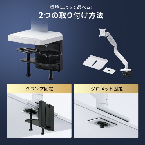 モニターアーム 32インチ対応 高耐荷重 最大49インチ対応 2～20kg対応