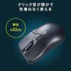 超小型Bluetoothマウス(Bluetooth3.0・ブルーLEDセンサー・3ボタン・静音・超小型・モバイル・エルゴノミクス・ブラック・iPadOS対応)