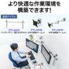 モニターアーム用支柱+設置用バー単体(自作・W1200・クランプ取付)