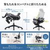 【アウトレット】メッシュチェア シンクロロッキング 4段階角度固定 オットマン 収納式フットレスト 折りたたみ背もたれ 工具不要