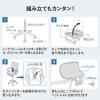 【アウトレット】メッシュチェア シンクロロッキング 4段階角度固定 オットマン 収納式フットレスト 折りたたみ背もたれ 工具不要
