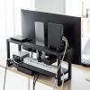 モニター裏収納ラック(収納棚・配線・ルーター・幅48.2cm・2段・22~24インチ向け)
