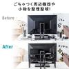 モニター裏収納ラック(収納棚・配線・ルーター・幅48.2cm・3段・22~24インチ向け)