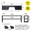 モニター裏収納ラック(収納棚・配線・ルーター・幅60cm・2段・27~30インチ向け)