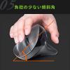 【アウトレット】 ワイヤレスエルゴマウス 充電式 ブルーLEDセンサー 5ボタン 静音ボタン ブラック