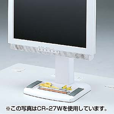 在庫限り】垂直式モニタースタンド(耐荷重3kg～6kg・ブラック) CR-27BK